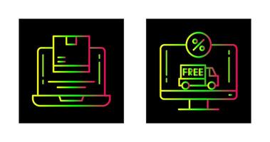 leverans och rabatt ikon vektor