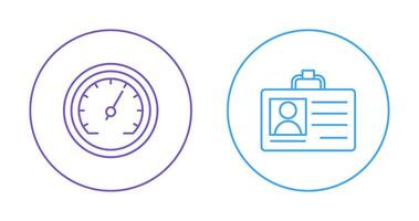 Ich würde Karte und Tachometer Symbol vektor