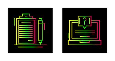 Vertrag und Frage Symbol vektor