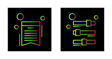 Wunschzettel und Schalter Symbol vektor