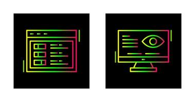 Schalter und Vision Symbol vektor