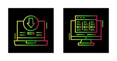 herunterladen und Layout Symbol vektor