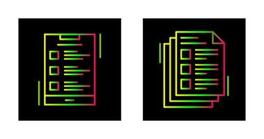 lista och anteckningar ikon ikon vektor