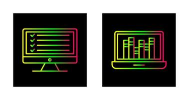 online Checkliste und online Bibliothek Symbol vektor