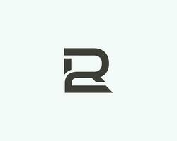 2r, r2 brev logotyp design vektor