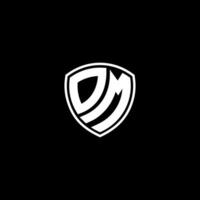dm Initiale Brief im modern Konzept Monogramm Schild Logo vektor