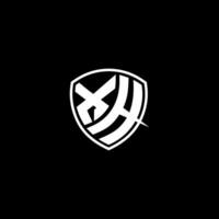 xh Initiale Brief im modern Konzept Monogramm Schild Logo vektor