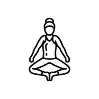 badda konasana Symbol im Vektor. Illustration vektor