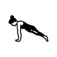 Planke Pose Symbol im Vektor. Illustration vektor