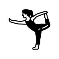 tanzen Pose Symbol im Vektor. Illustration vektor