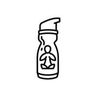 Wasser Flasche Symbol im Vektor. Illustration vektor