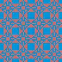 ein Blau und rot kariert Muster vektor