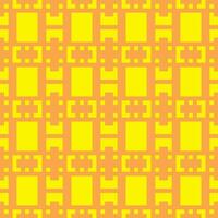 ein Gelb und Orange Muster mit Quadrate vektor