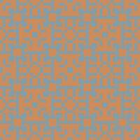 en mönster i orange och blå vektor
