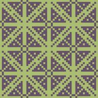 en grön och lila mönster med kvadrater vektor