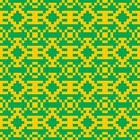 ein abstrakt Muster mit Gelb und Grün Quadrate vektor