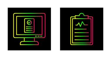 online geplanter Termin und Zwischenablage Symbol vektor