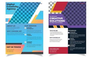 modernes kreatives Corporate Flyer-Design. vektor