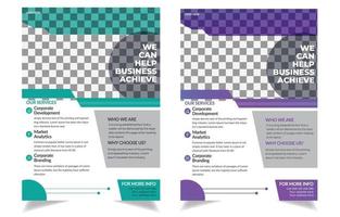 modernes kreatives Corporate Flyer-Design. vektor