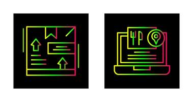 Lieferung Box und Essen Lieferung Symbol vektor