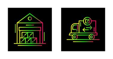 Lager und Lieferung LKW Symbol vektor