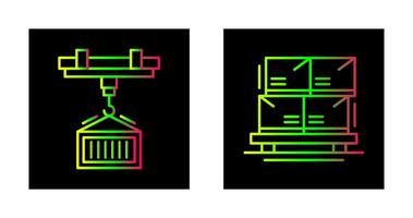 Kran und Lager Symbol vektor