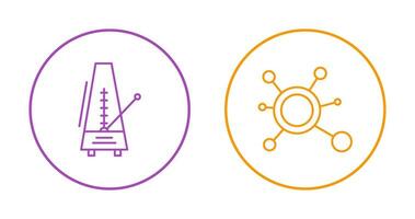 Metronom und Molekül Symbol vektor