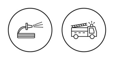 Sprühen Wasser und Feuer LKW Symbol vektor