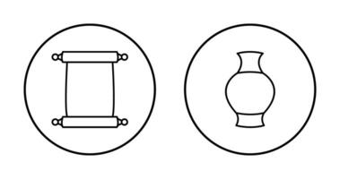 scrollen von Papier und Antiquität Symbol vektor