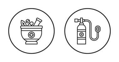 Kraut und Sauerstoff Panzer Symbol vektor