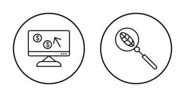 Zahlen pro klicken und organisch Suche Symbol vektor