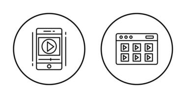 Smartphone und online Kurs Symbol vektor