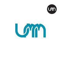 brev umm monogram logotyp design vektor