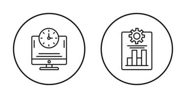 Produktivität und online Zeit Symbol vektor