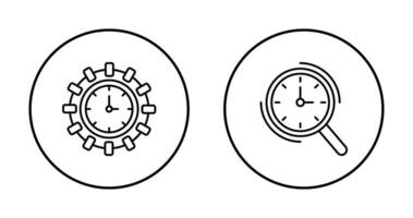 Richtung und Lupe Symbol vektor