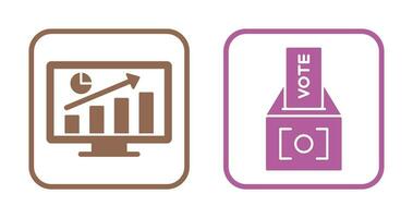 Statistiken und Abstimmung Symbol vektor