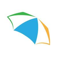 Regenschirm Logo Design Konzept vektor