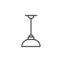 Lampe einfach minimalistisch Gliederung Symbol. perfekt zum Netz Websites, Bücher, Shops, Geschäfte. editierbar Schlaganfall im minimalistisch Gliederung Stil vektor