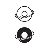 Brief Ö zum Orbit modern Logo Design vektor