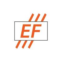 Brief ef Logo. e f. ef Logo Design Vektor Illustration zum kreativ Unternehmen, Geschäft, Industrie. Profi Vektor