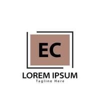 brev ec logotyp. e c. ec logotyp design vektor illustration för kreativ företag, företag, industri. proffs vektor