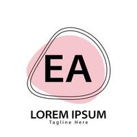 brev ea logotyp. e a. ea logotyp design vektor illustration för kreativ företag, företag, industri. proffs vektor