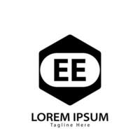 brev ee logotyp. e e. ee logotyp design vektor illustration för kreativ företag, företag, industri. proffs vektor