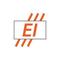 Brief ei Logo. e ich. ei Logo Design Vektor Illustration zum kreativ Unternehmen, Geschäft, Industrie. Profi Vektor