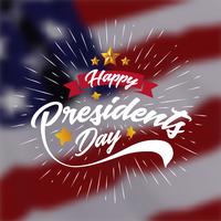 Happy Presidents Day Banner bakgrund och hälsningskort. Vektor illustration