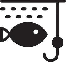 logotyp ikon fiske vektor design, objekt fisk ikon fiske