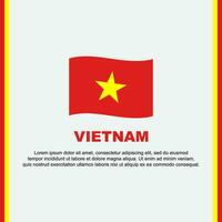 Vietnam Flagge Hintergrund Design Vorlage. Vietnam Unabhängigkeit Tag Banner Sozial Medien Post. Vietnam Karikatur vektor