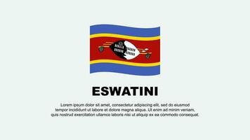 eswatini Flagge abstrakt Hintergrund Design Vorlage. eswatini Unabhängigkeit Tag Banner Sozial Medien Vektor Illustration. eswatini Hintergrund