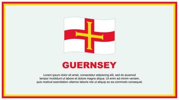 Guernsey Flagge abstrakt Hintergrund Design Vorlage. Guernsey Unabhängigkeit Tag Banner Sozial Medien Vektor Illustration. Guernsey Banner