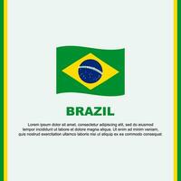 Brasilien Flagge Hintergrund Design Vorlage. Brasilien Unabhängigkeit Tag Banner Sozial Medien Post. Brasilien Karikatur vektor